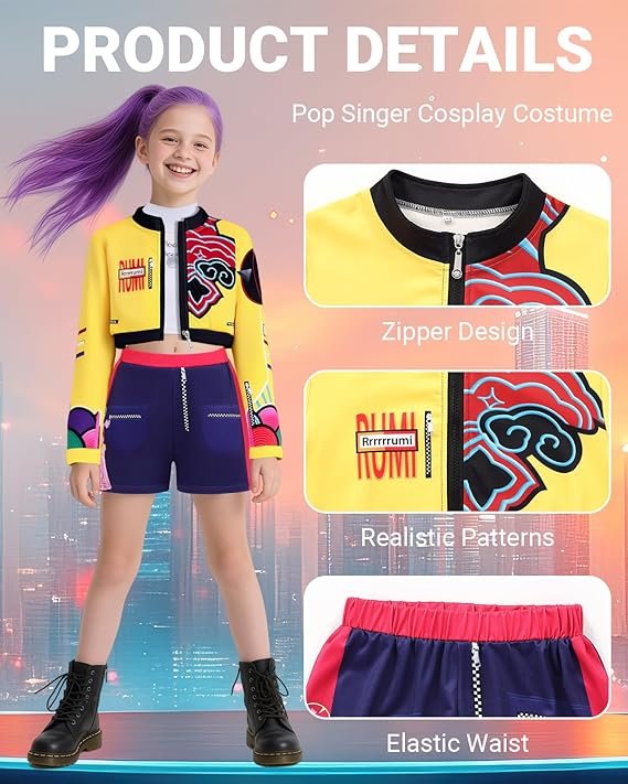 kpop demon hunters costume kids